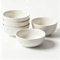 Marlonfaulkner Lot de 4 Bols à Céréales en Céramique Blanche 700 ml, Bols de Petit-Déjeuner et de Service 15 cm, Idéals pour Dessert, Crème Glacée, Soupe, Pâtes, Salade, Nouilles et Riz